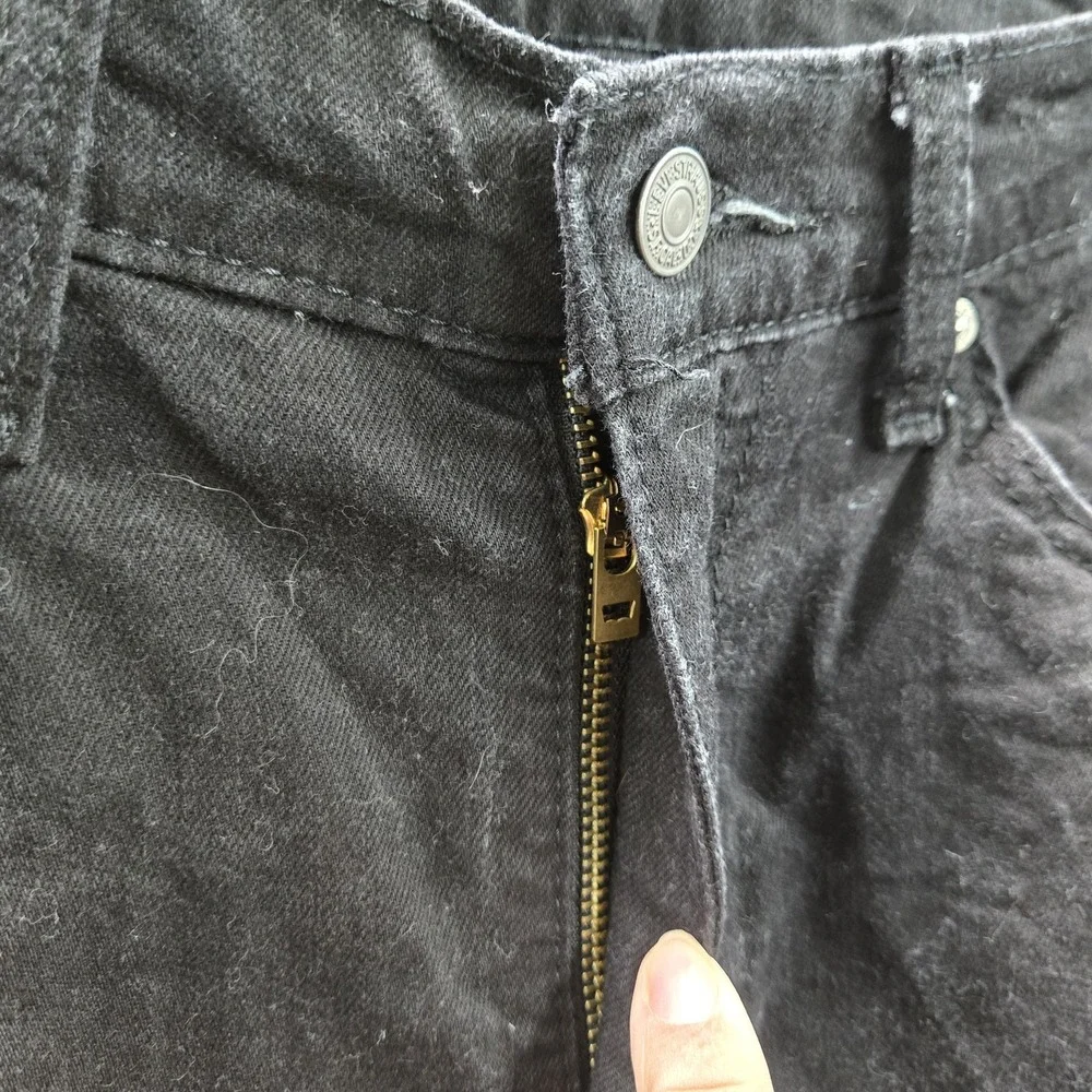 Levi's 514 Men Jeans 34X30 Black Denim Straight‎ Fit 29